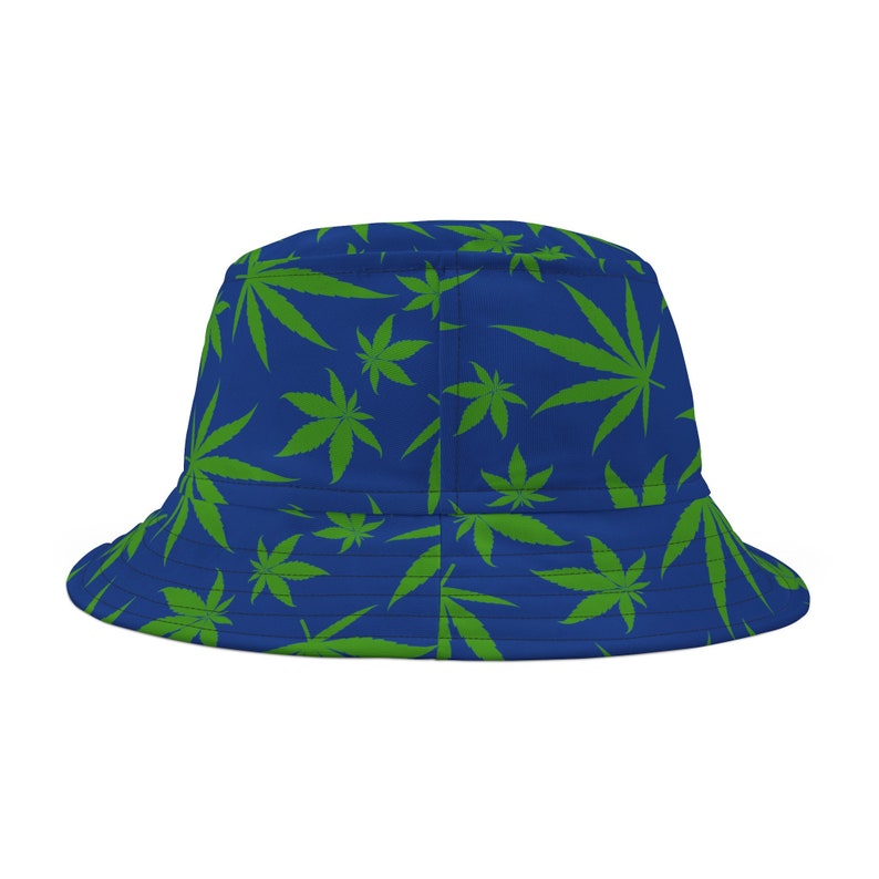 UNISEX モチーフハット NAVY&GREEN フリーサイズ